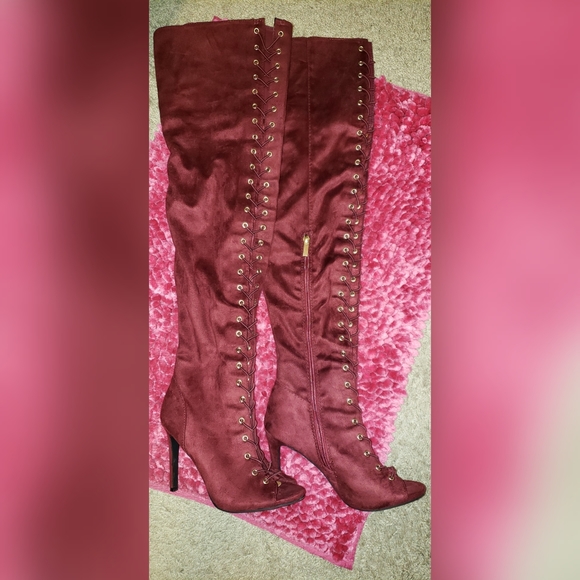 Anne Michelle Shoes - Thigh high boots